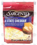 Sargento(R) Off the Block 4 state cheddar shredded cheese Center Front Picture