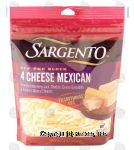 Sargento(R) Off the Block 4 cheese mexican traditional cut cheese Center Front Picture