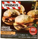 T.G.I. Friday's  bbq bacon angus sliders, frozen box Center Front Picture