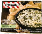 T.G.I. Friday's  spinach & artichoke cheese dip, snack size Center Front Picture