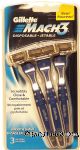 Gillette Mach 3 disposable razors, incredibly close & comfortable, smooth shave Center Front Picture