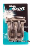 Gillette Mach 3 disposable razors, sensitive Center Front Picture