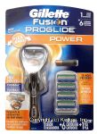 Gillette Fusion Pro Glide; Power; 1 razor, 6 refill cartridges, 1 battery, new flex ball Center Front Picture