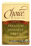 Choice  japanese green organic green tea, 16-bags Center Front Picture