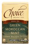 Choice  green moroccan mint organic tea, 16-bags Center Front Picture