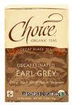 Choice Earl Grey decaffeinated black tea & italian bergamot, 16-bags Center Front Picture