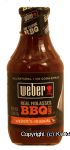 Weber Real Molasses BBQ Sauce weber's original, all natural, no corn syrup Center Front Picture