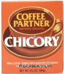 Coffee Partner  chicory natural ground, mellows, enriches and helps make coffee go twice as far Center Front Picture