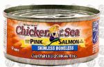 Chicken Of The Sea Pink Salmon Skinless Boneless Chunk Style In Water Center Front Picture