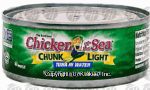 Chicken Of The Sea Chunk Light tuna in water Center Front Picture