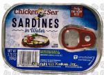 Chicken Of The Sea  sardines in water Center Front Picture