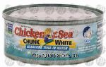 Chicken Of The Sea  chunk white albacore tuna in water Center Front Picture