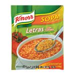 Knorr Soup Tomato Based Alphabet Pasta Center Front Picture