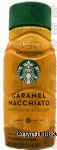 Starbucks Iced Espresso caramel macchiato chilled espresso beverage, plastic bottle Center Front Picture