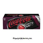 Coca-Cola Zero Cherry calorie free cola with cherry flavor, 12-pack, 12-ounce cans Center Front Picture