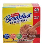 Carnation Breakfast Essentials rich milk chocolate complete nutrition drink, 1.26-oz. packets Center Front Picture