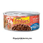 Friskies Wet Cat Food Prime Filets w/Beef In Gravy Center Front Picture