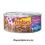 Friskies Wet Cat Food Prime Filets Turkey Dinner In Gravy Center Front Picture