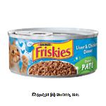 Friskies Wet Cat Food Liver & Chicken Dinner Center Front Picture