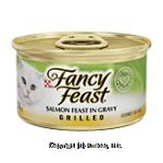 Fancy Feast Cat Food Grilled Salmon Feast In Gravy Center Front Picture