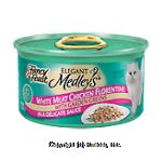 Fancy Feast Elegant Medleys Cat Food Chicken Florentine In Sauce w/Garden Greens Center Front Picture