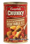 Campbell's Chunky old fashioned vegetable beef soup that eats like a meal Center Front Picture