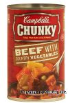 Campbell's Chunky beef with country vegetables chunky soup that eats like a meal Center Front Picture