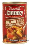 Campbell's Chunky sirloin burger with vegetables chunky soup Center Front Picture