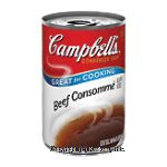 Campbell's Great For Cooking beef consomme gelatin added condensed soup Center Front Picture