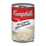 Campbell's Classics new england clam chowder condensed soup Center Front Picture