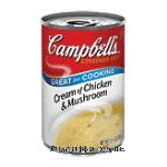 Campbell's Great For Cooking cream of chicken & mushroom condensed soup Center Front Picture