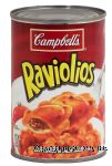 Campbell's Raviolios beef ravioli in meat sauce Center Front Picture