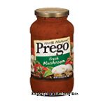 Prego  fresh mushrooms pasta sauce Center Front Picture