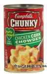 Campbell's Chunky chicken corn chowder chunky soup Center Front Picture