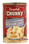 Campbell's Chunky old fashioned potato ham chowder chunky soup Center Front Picture