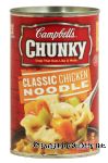 Campbell's Chunky classic chicken noodle soup that eats like a meal Center Front Picture