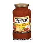 Prego  three cheese pasta sauce Center Front Picture