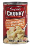 Campbell's Chunky chicken broccoli cheese & potato ready to serve soup that eats like a meal Center Front Picture