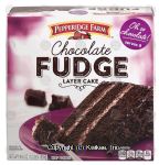 Pepperidge Farm  chocolate fudge 3-layer cake, chocolate confetti topping Center Front Picture