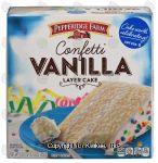 Pepperidge Farm  confetti vanilla 3-layer cake Center Front Picture