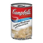 Campbell's Great For Cooking cream of mushroom with roasted garlic Center Front Picture