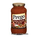 Prego  italian sausage & garlic pasta sauce Center Front Picture