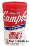 Campbell's Soup on the Go Chicken w/Mini Noodles, 80 calories Center Front Picture