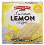 Pepperidge Farm  luscious lemon 3-layer cake Center Front Picture