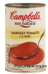 Campbell's 100% Natural Harvest Tomato w/Basil Center Front Picture