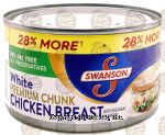 Swanson  chicken breast, white premium chunk in water Center Front Picture