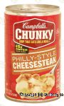 Campbell's Chunky philly-style cheesesteak soup Center Front Picture