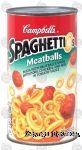 Campbell's Spaghettio's pasta with meatballs in tomato sauce Center Front Picture