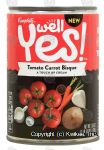 Campbell's Well Yes! tomato carrot bisque soup Center Front Picture