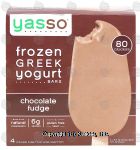 Yasso  frozen greek yogurt bars, chocolate fudge, 4 bars Center Front Picture